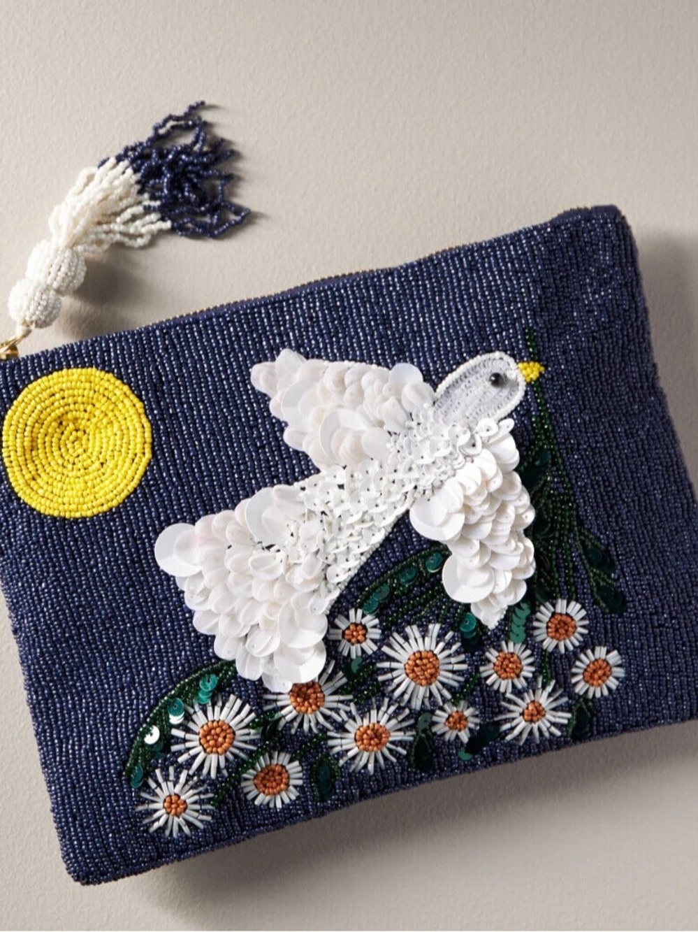 Anthropologie Anisa Makhoul Beaded Pouch